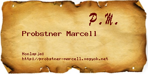 Probstner Marcell névjegykártya